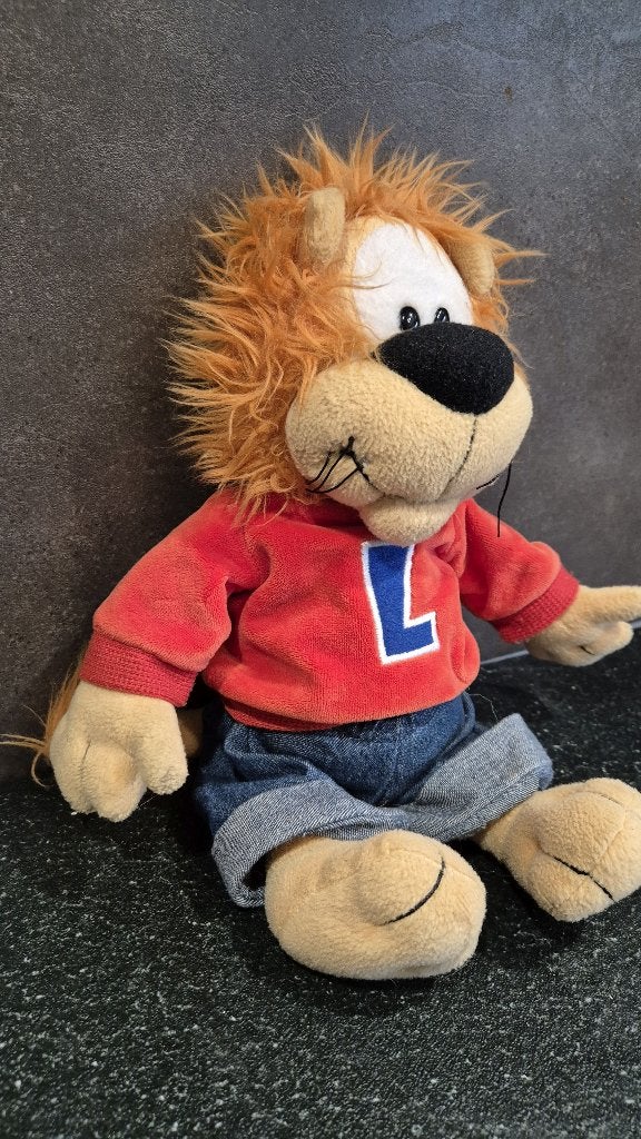 Loeki de Leeuw knuffel Basis Rood, 32cm. 5A13, Tweedehands verkoop, Tweedehands verkoop, Gebruikt, Overige typen