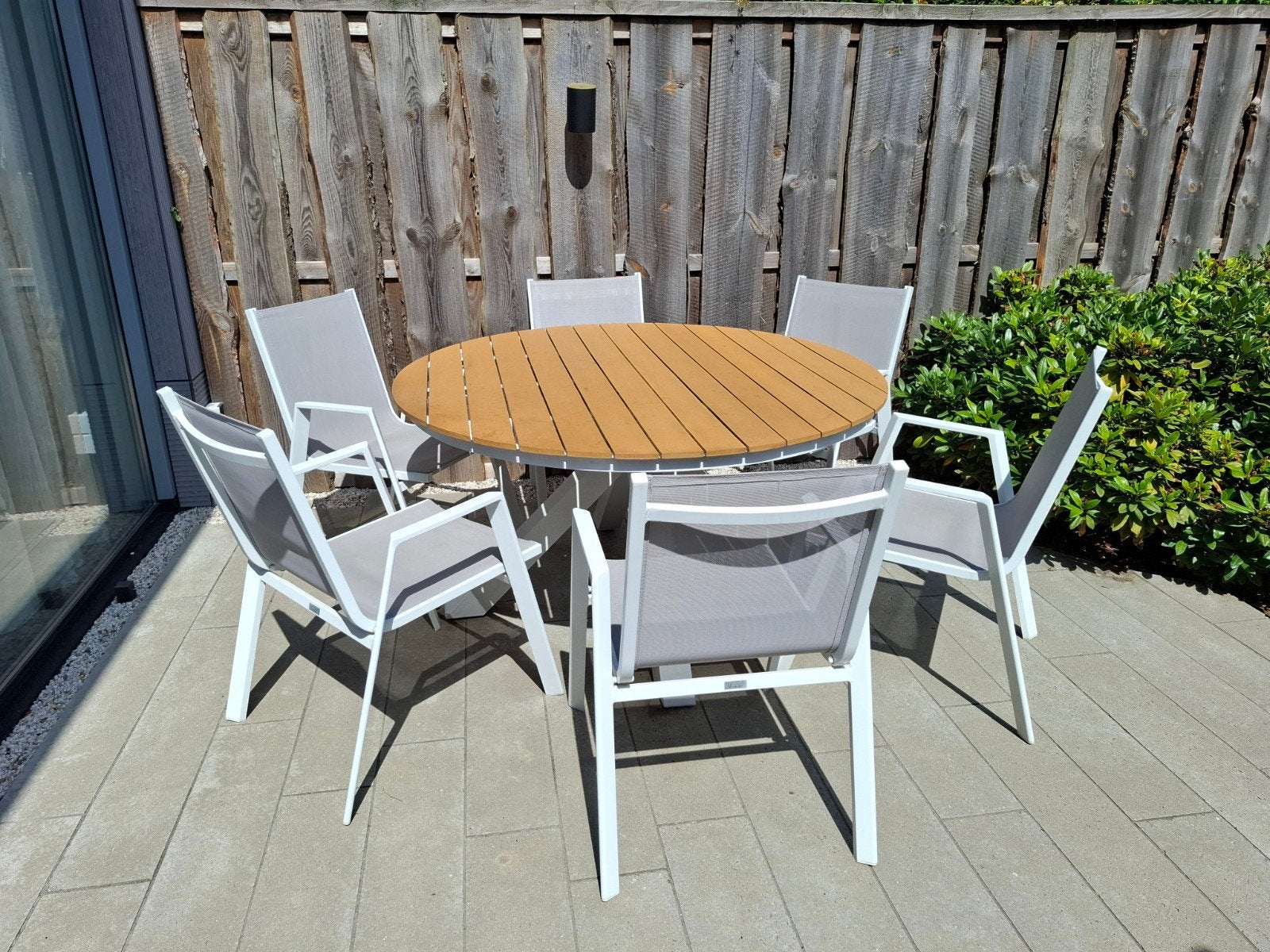 Tora tuintafel + 6 stoelen, Tuin en Terras, Ophalen, Aluminium