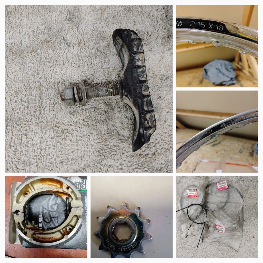 Onderdelen Honda o.a. TLR, Motoren, Ophalen of Verzenden, Gebruikt
