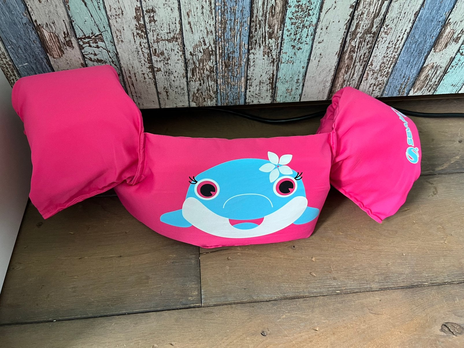 Sevylor puddle jumper dolphin 15kg-30kg, Jongen of Meisje, One size, Ophalen of Verzenden, Zo goed als nieuw