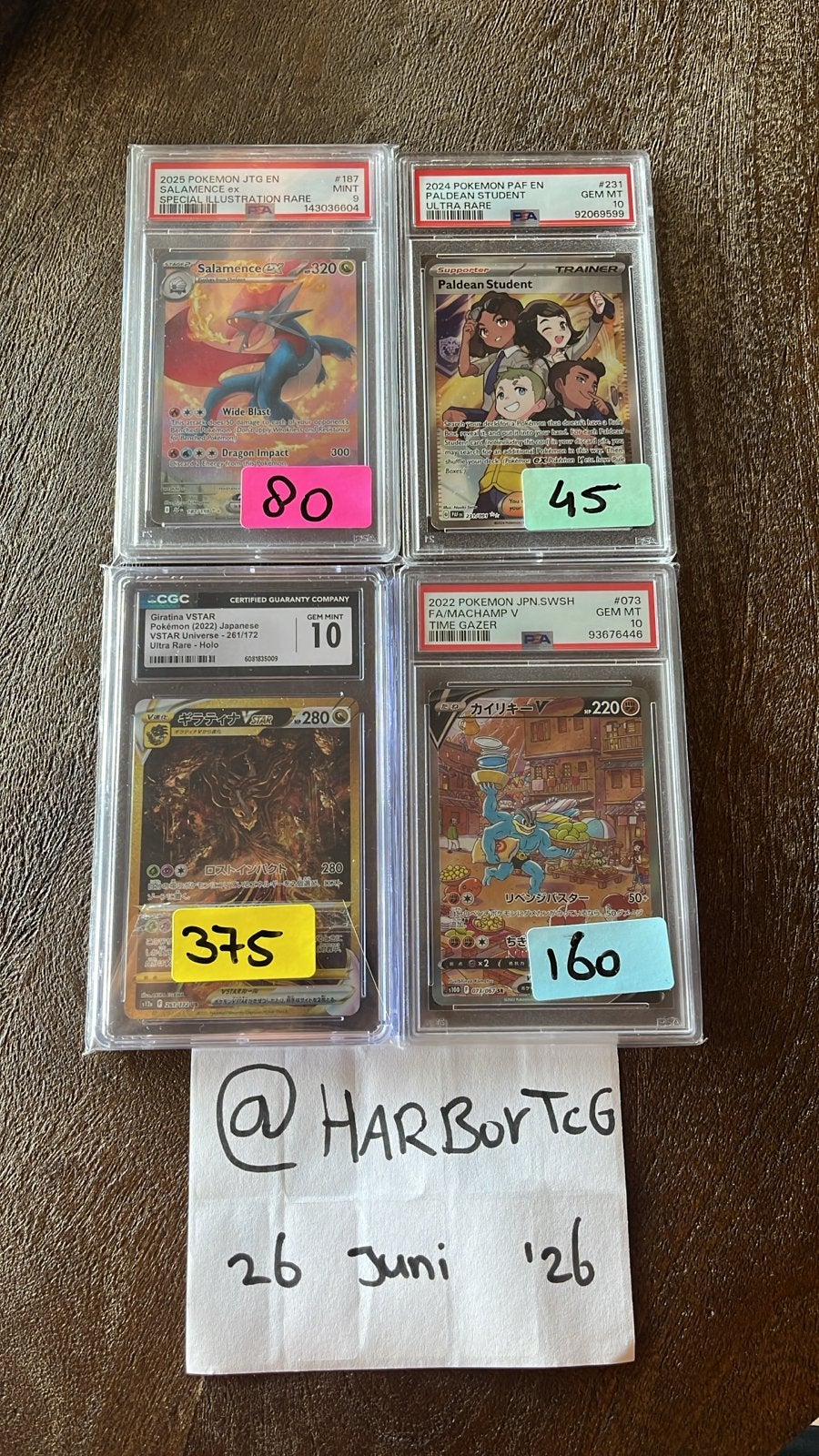Pokémon Kaarten Collectie: Salamence, Paldean, Giratina, Mac, Ophalen of Verzenden, Nieuw, Meerdere kaarten