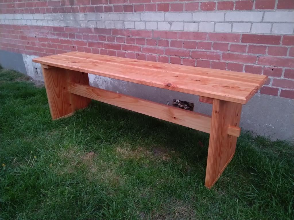 Handgemaakt Douglas Houten Bankje - 150x45x50 cm, Ophalen, Nieuw, Hout