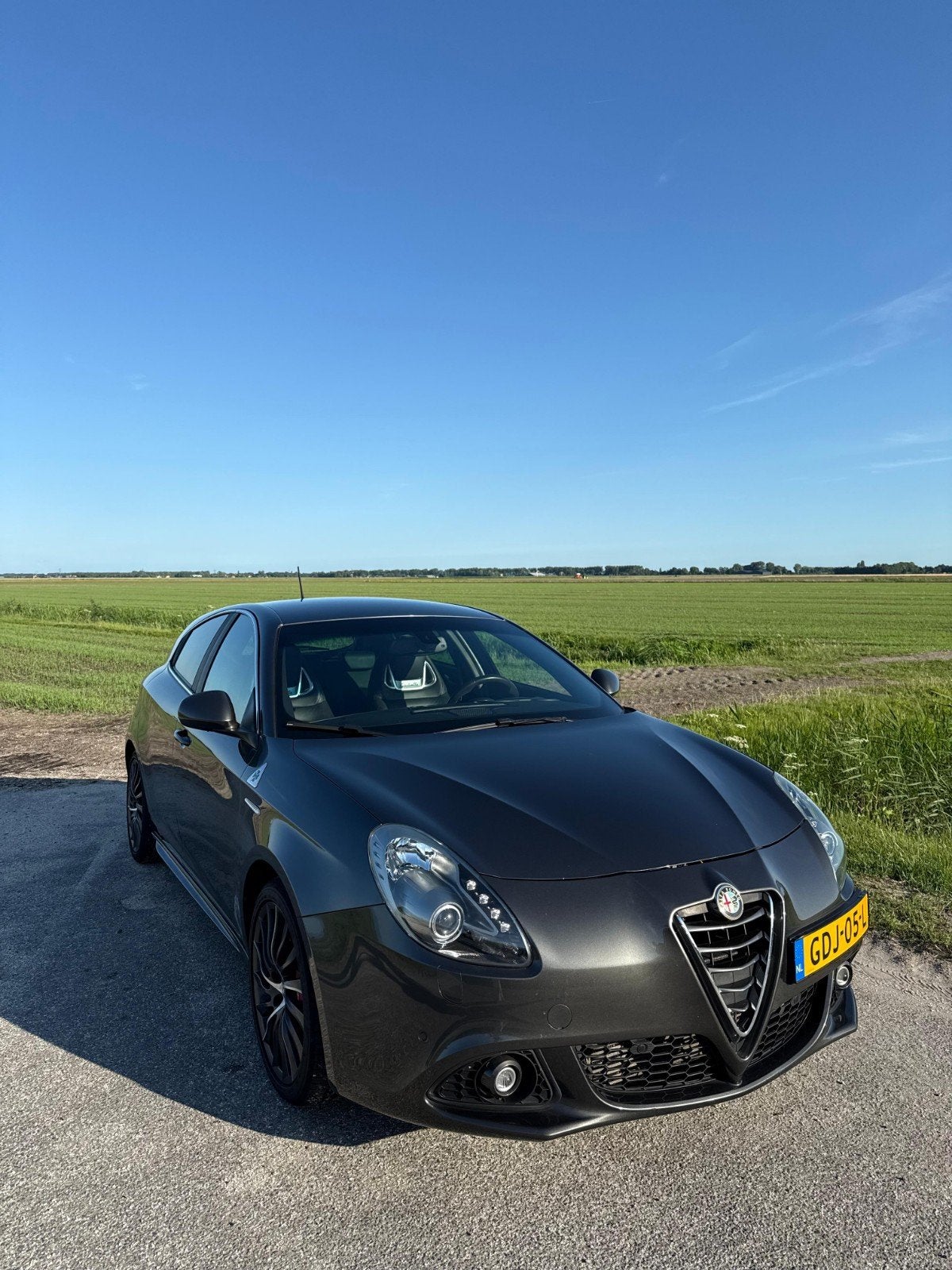 Alfa Romeo Giulietta 1.750 TBI 2014 Grijs, Auto's, Automatische klimaatregeling, 4 cilinders, 14 km/l, Particulier
