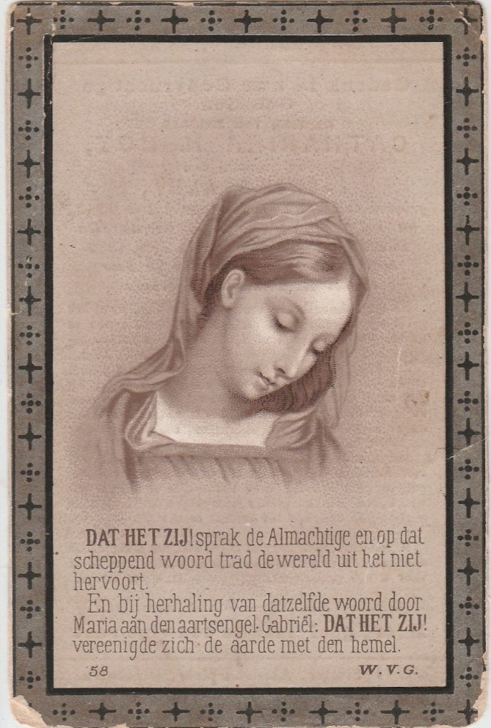 bot-alma 1889-bot-boelens-1916-uithuizermeeden-den hoorn, Ophalen of Verzenden, Bidprentje