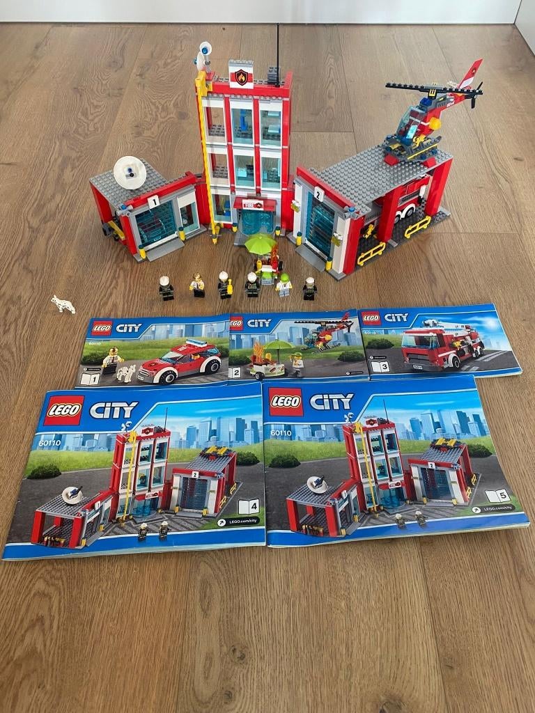 Lego City Brandweerkazerne Set 60110, Compleet, City, Lego, Ophalen of Verzenden