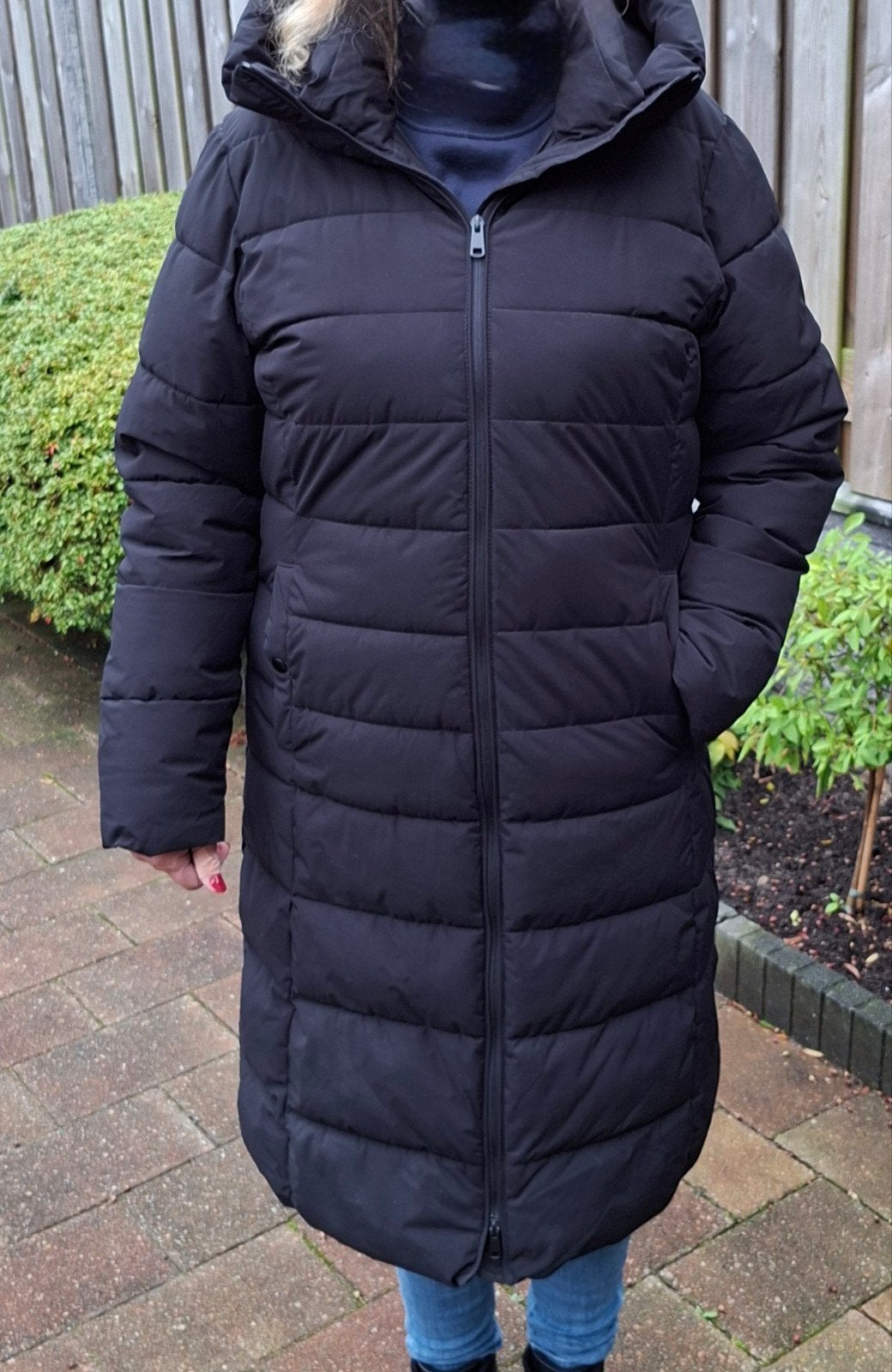 Dikke winterjas maat 42 van Norah, Zwart, Maat 42/44 (L), Ophalen of Verzenden, Zo goed als nieuw