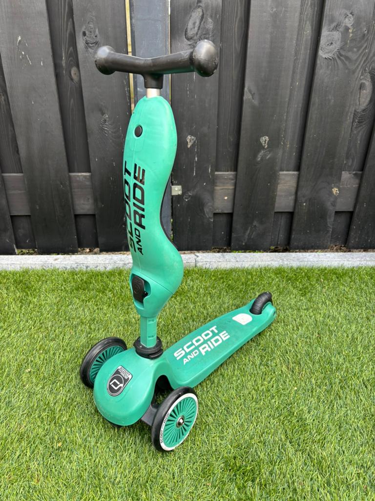 Scoot en ride step/ loopfiets groen, Ophalen, Zo goed als nieuw, Loopfiets