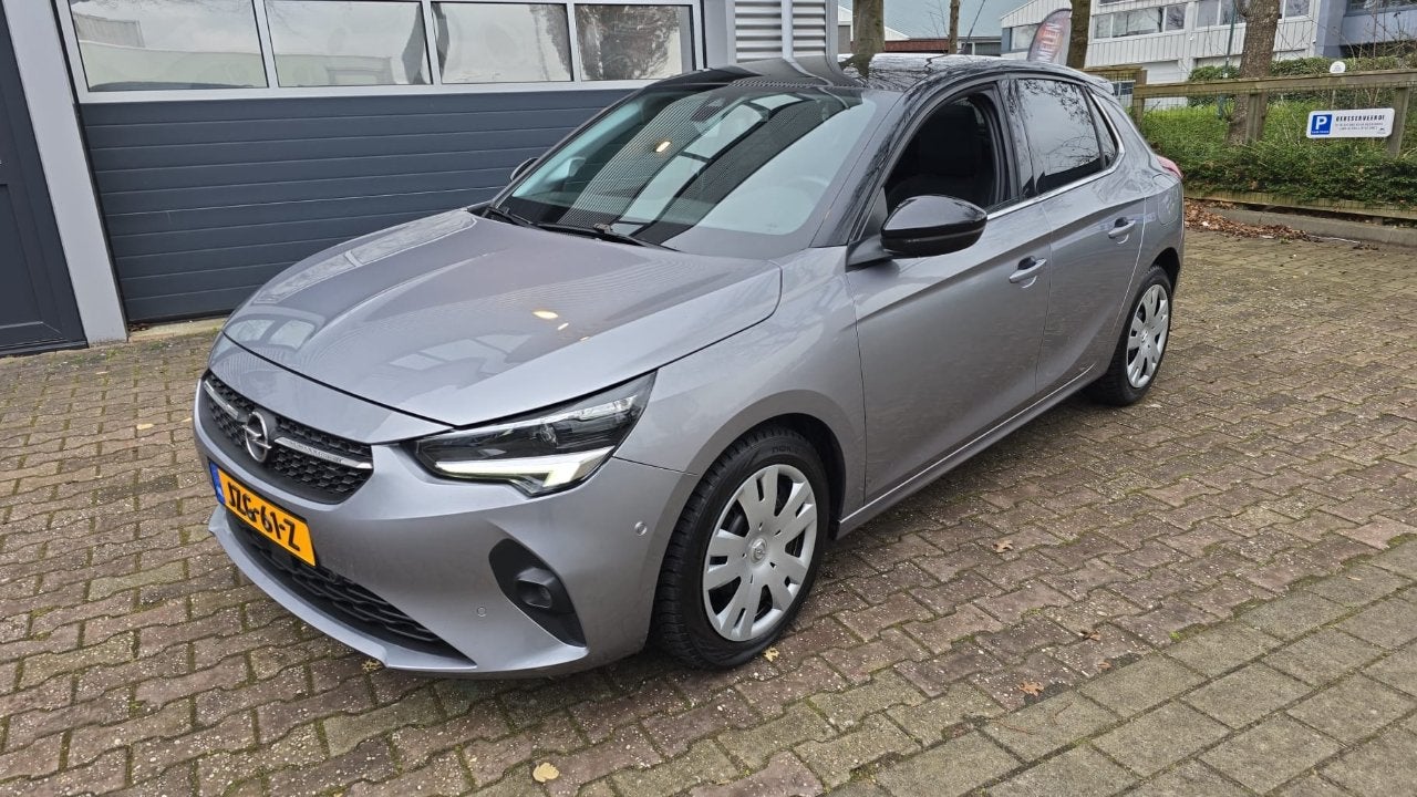 Opel Corsa 1.2 GS LINE PANO (bj 2019, automaat), Gebruikt, Origineel Nederlands, 3 cilinders, Zilver of Grijs