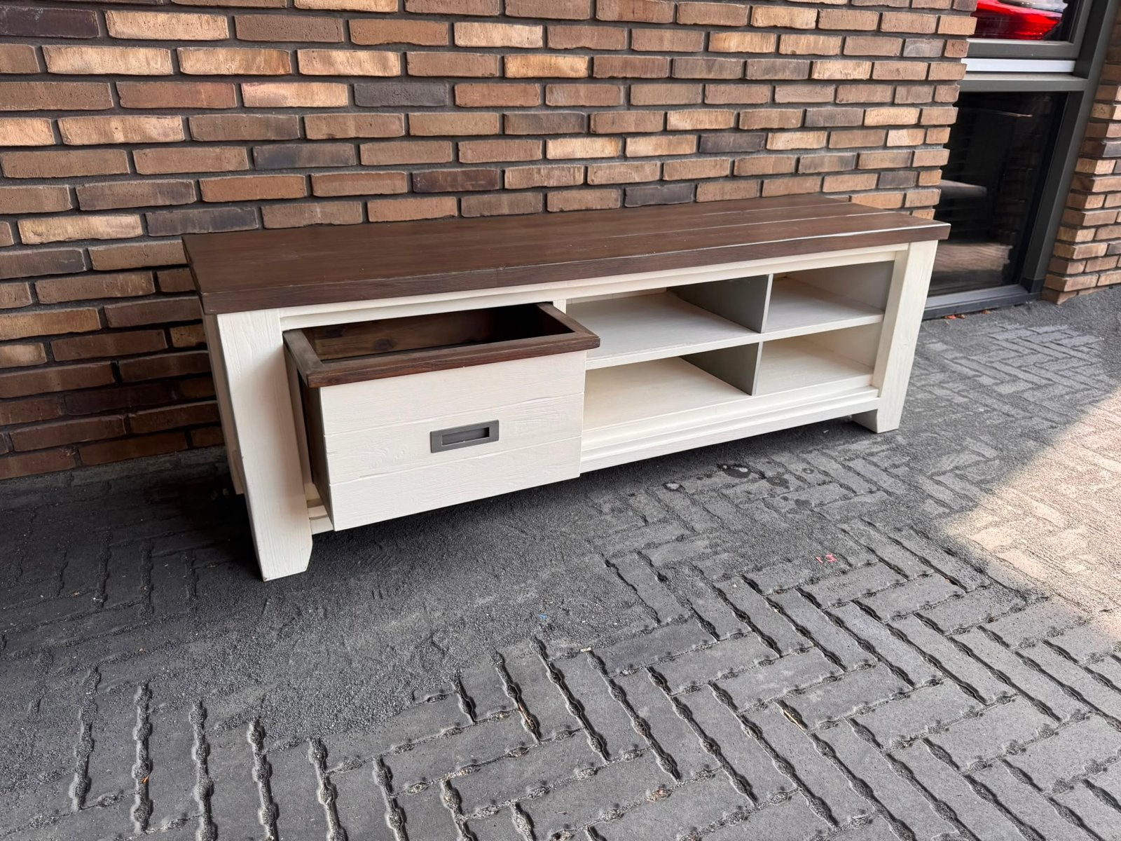 Henders en Hazel TV-meubel - 160 cm breed, Ophalen, Gebruikt, 150 tot 200 cm, Minder dan 100 cm