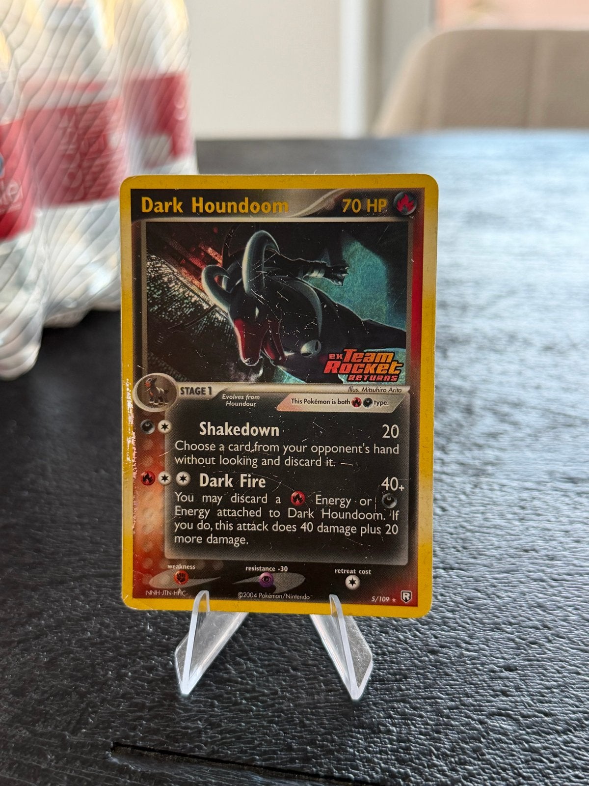 Dark Houndoom Pokémon Kaart 2004 Team Rocket Returns, Hobby en Vrije tijd, Verzamelkaartspellen | Pokémon, Ophalen of Verzenden
