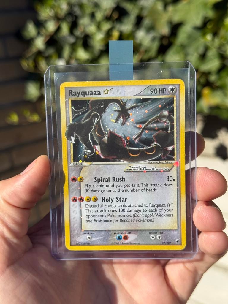 RAYQUAZA | GOLD STAR | EX DEOXYS | 107/107 | EXC, Ophalen of Verzenden, Zo goed als nieuw, Foil