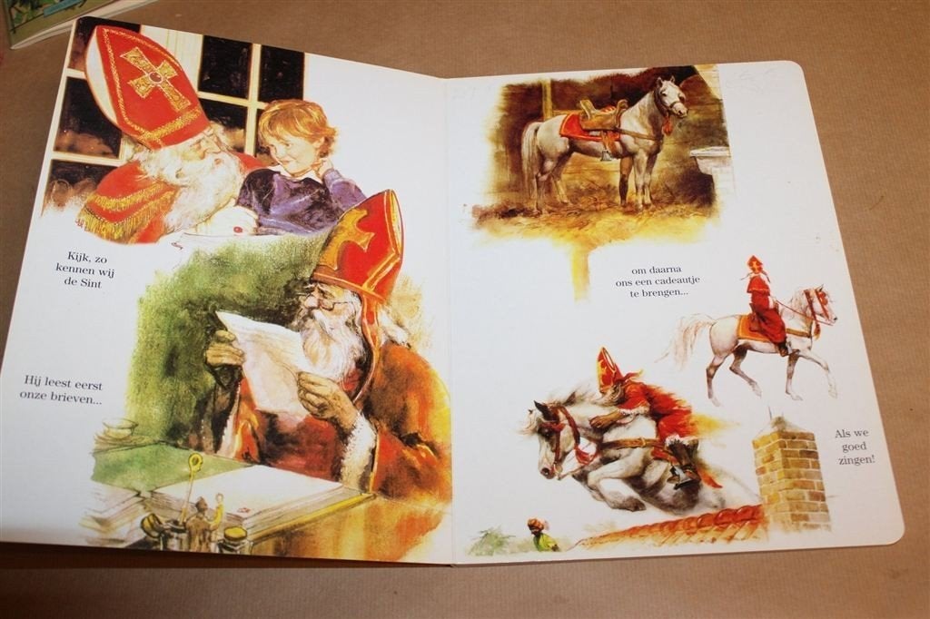 Kabouter Sinterklaasboek — Rien Poortvliet, Kartonboek, Gebruikt, -, -, Ophalen of Verzenden