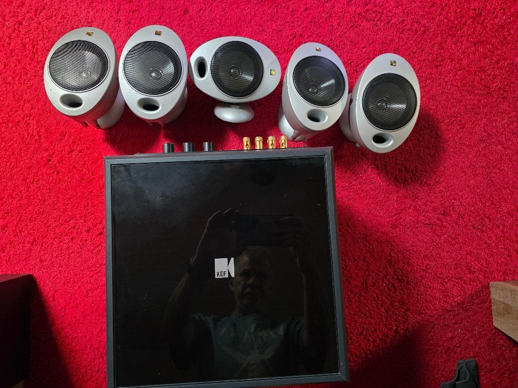 KEF Home speakersysteem, inclusief  KEF PSW2000, Gebruikt, 70 watt of meer, 5.1-systeem, Overige spelers