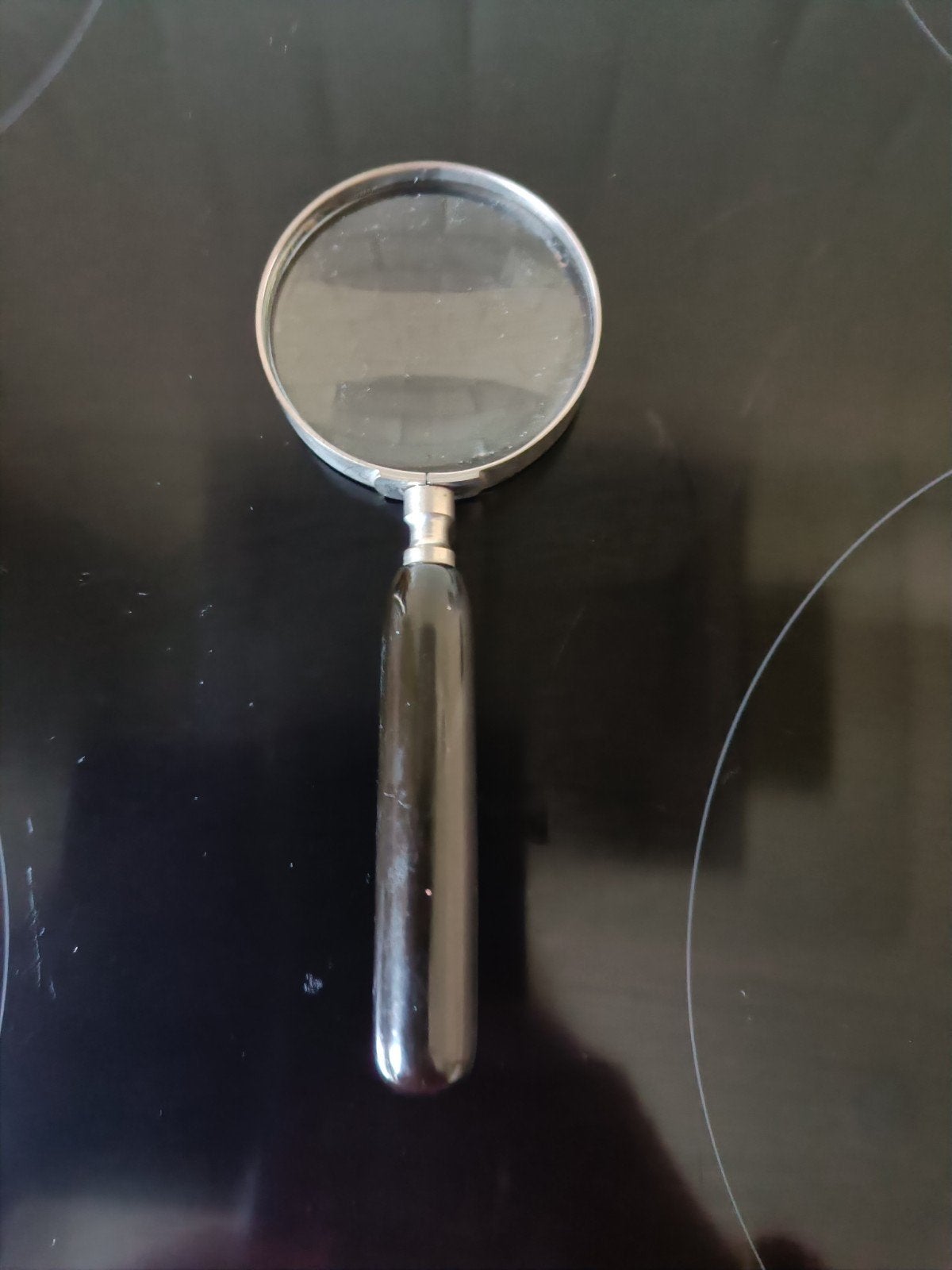 Vintage Vergrootglas met Zwart Handvat, Ophalen of Verzenden
