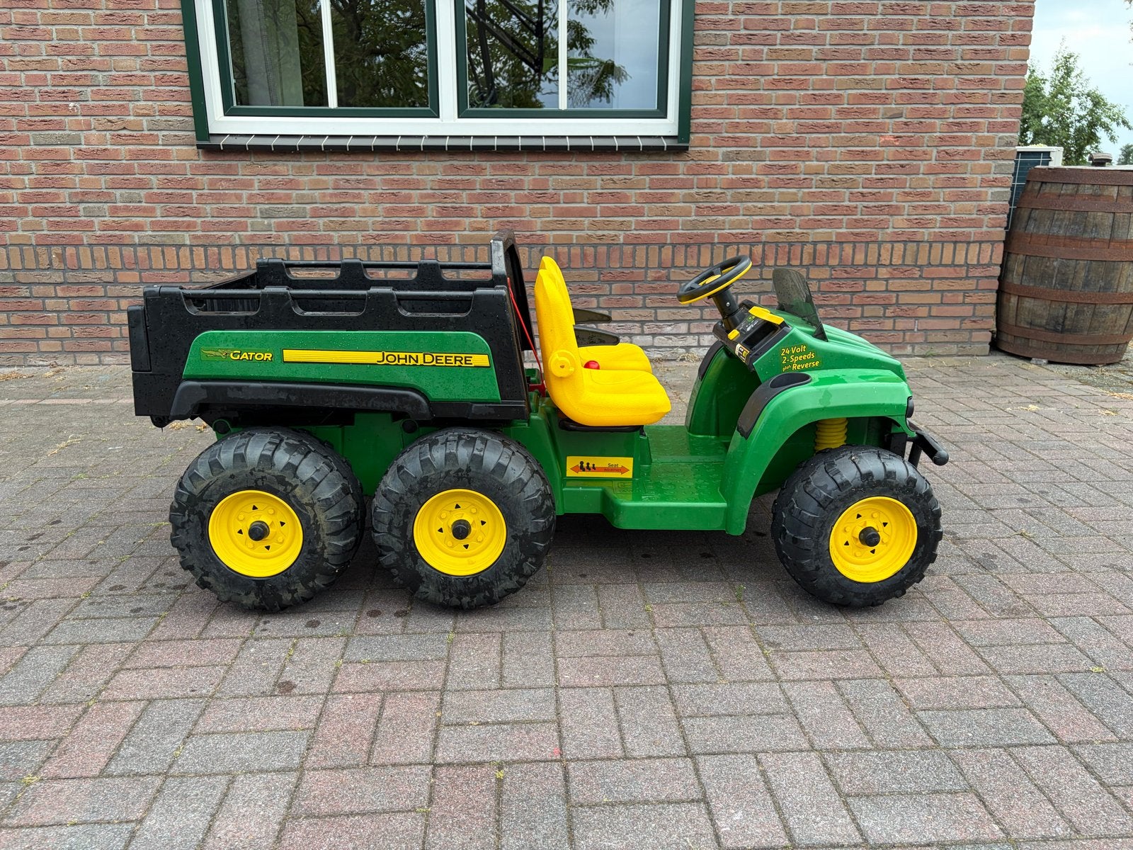 John Deere Gator HPX 6x4 24V elektrische kinderauto, Ophalen, Gebruikt