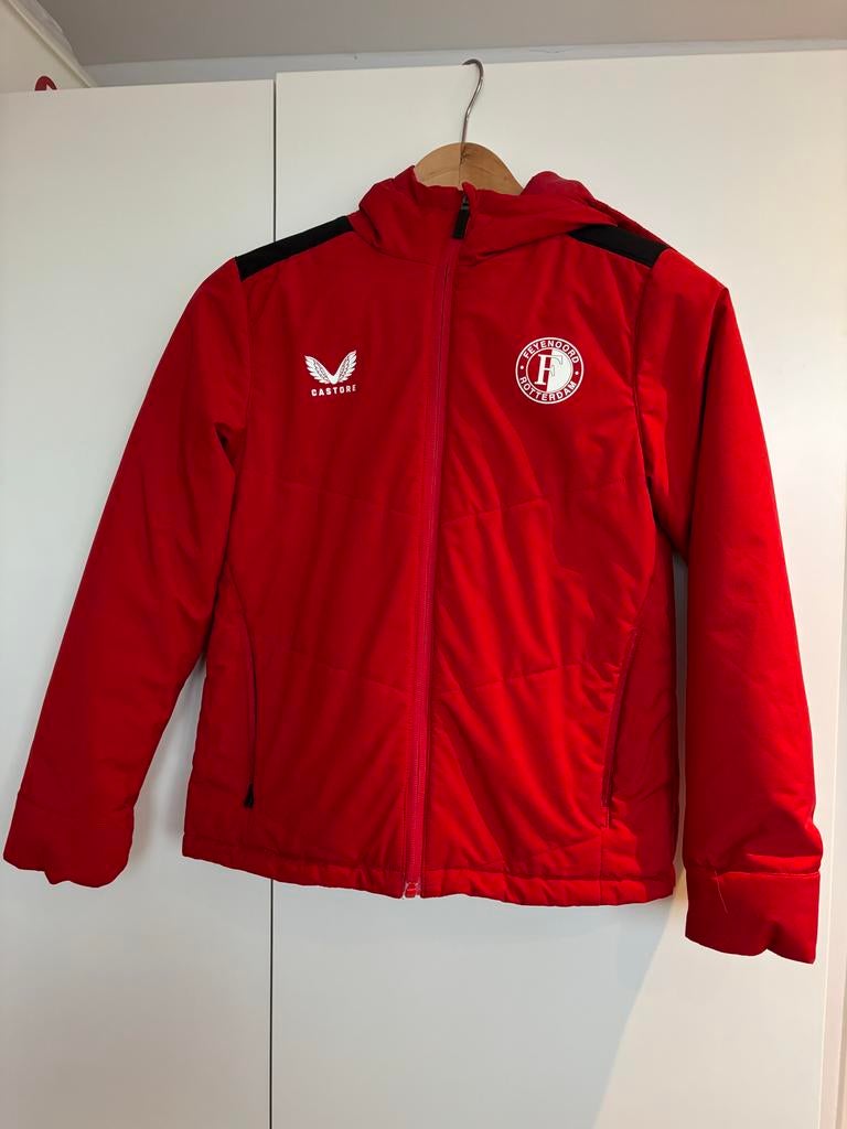 Feyenoord winterjas maat 146 - Zeer goede staat, Ophalen of Verzenden, Zo goed als nieuw, Jongen of Meisje, Jas