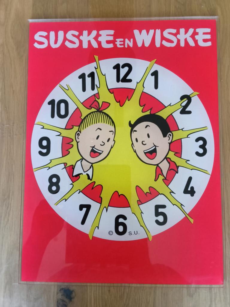 Suske en Wiske reclame bord, Ophalen of Verzenden, Zo goed als nieuw, Reclamebord