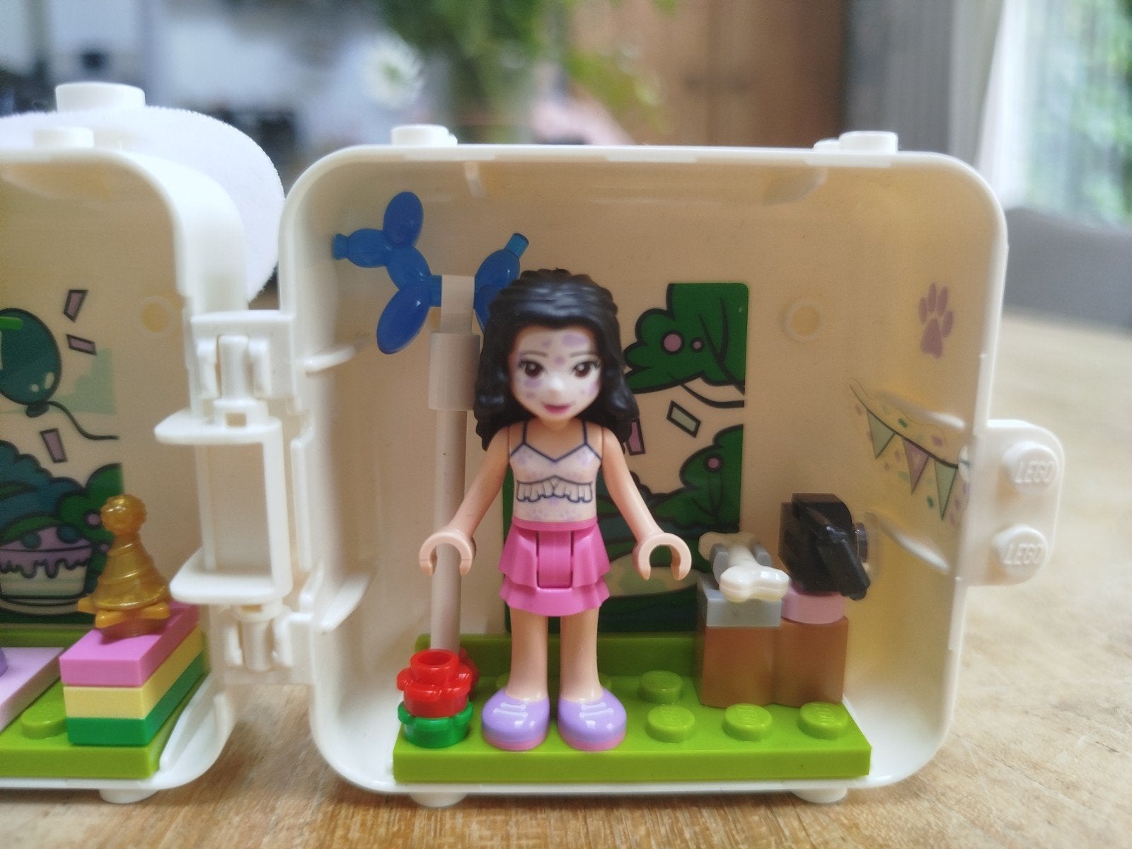 Lego Friends kubus met figuur en puppy, Ophalen of Verzenden