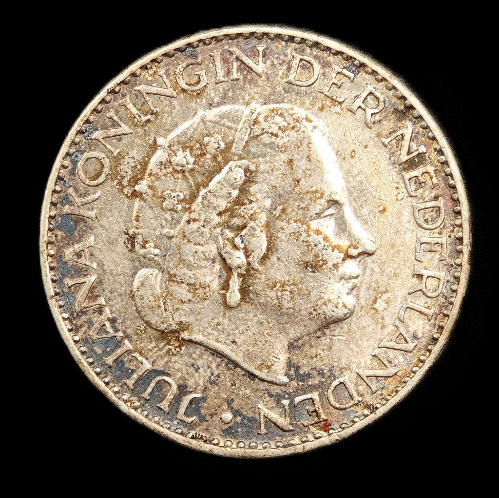 1963 1 Gulden Juliana FDC-, Postzegels en Munten, Munten | Nederland, 1 gulden, Koningin Juliana, Verzenden, Zilver