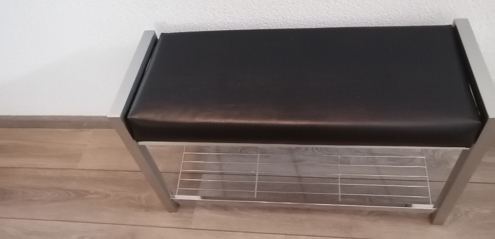 Zgan schoenen bankje, Ophalen, Zo goed als nieuw, Metaal, Cd's