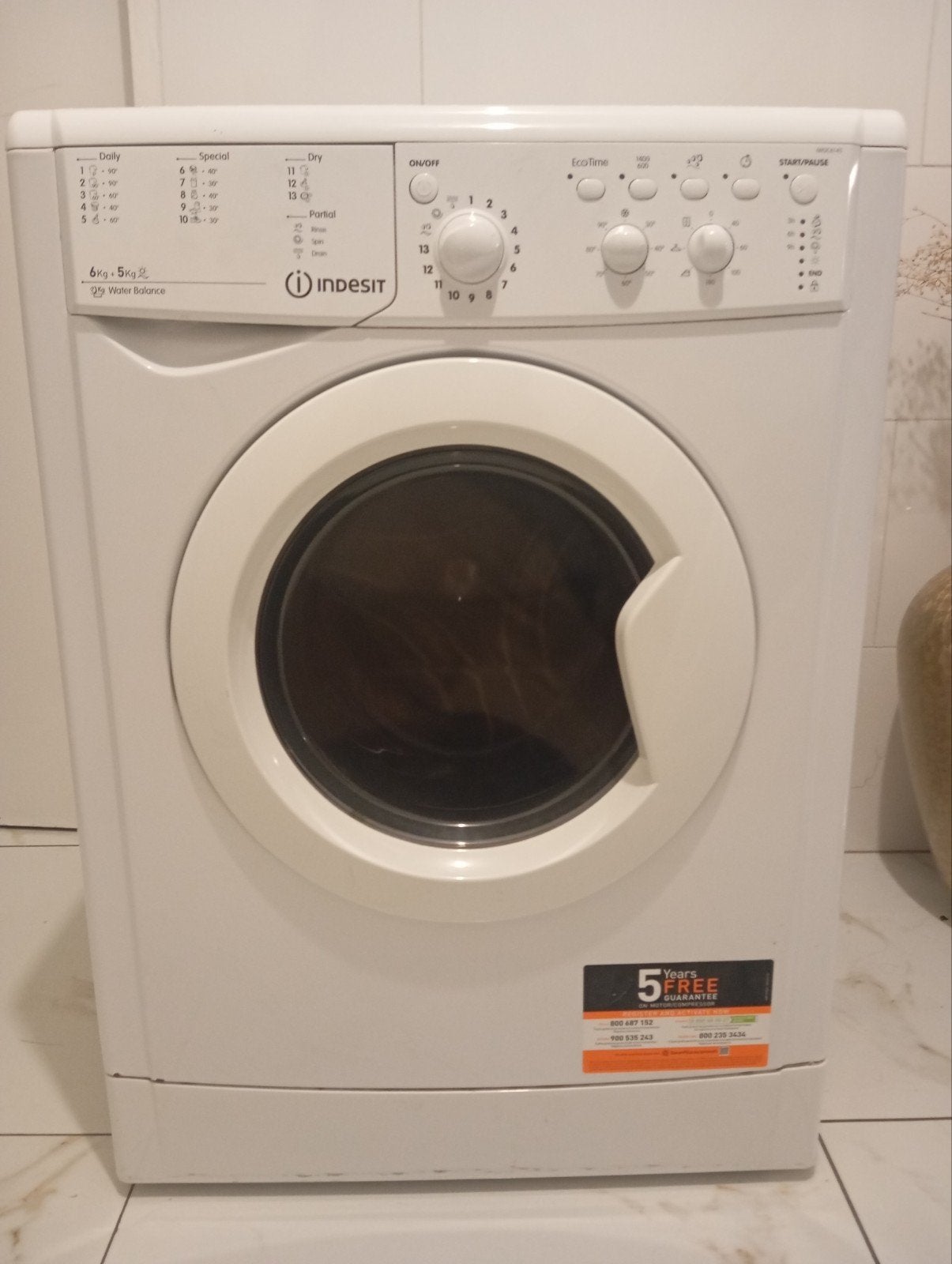 wasdroogcombinatie 2 in1Combi Wash Dryer, Witgoed en Apparatuur, Ophalen of Verzenden, Zo goed als nieuw, Condens, 85 tot 90 cm