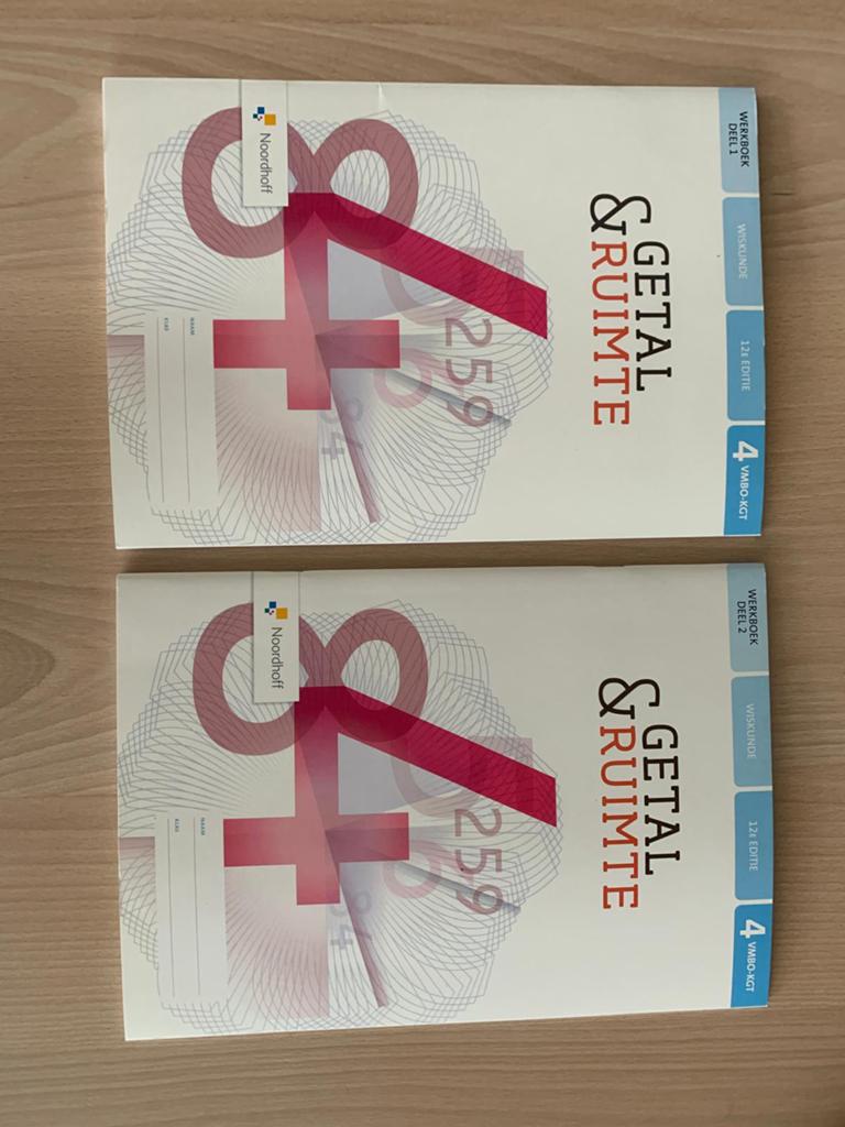 Getal & Ruimte Wiskunde VMBO-KGT deel 1 & 2, Boeken, Ophalen of Verzenden, Zo goed als nieuw, Natuurwetenschap
