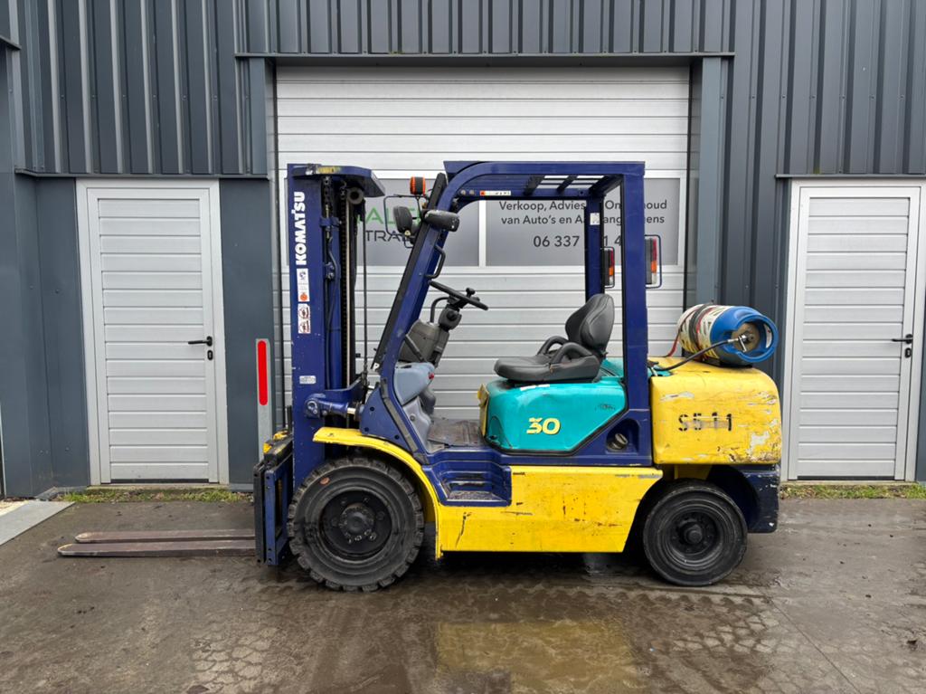 Komatsu FG30HT-12 LPG Heftruck Triplexmast Sideshift Werkver, 3000 tot 4000 kg, Ophalen of Verzenden, LPG, Heftruck