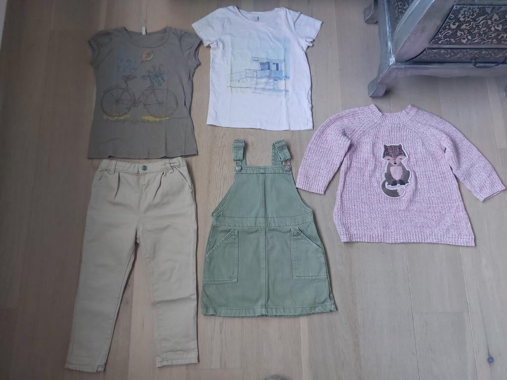 5x MERKKLEDING MEISJE MAAT 104 Benetton, Topolino, Mila-star, Ophalen, Zo goed als nieuw, Maat 104