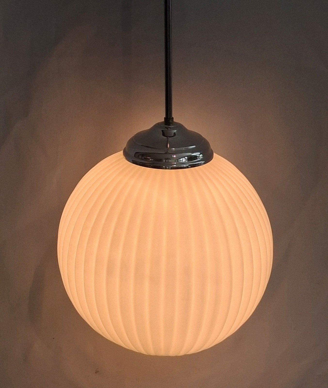 Orginele Louis Kalff Hanglamp voor Phillips Eindhoven, Huis en Inrichting, Ophalen, Glas