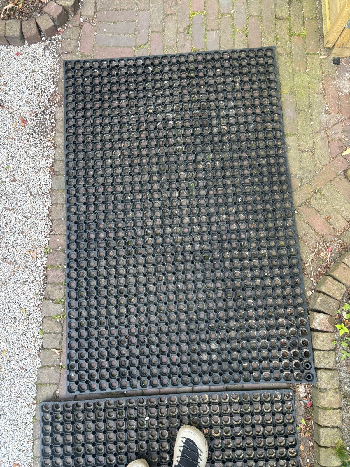 Rubberen ringmatten ZGAN - set 3 stuks incl. 6 connectoren, Tuin en Terras, Ophalen, Binnen, Gebruikt, Rubber
