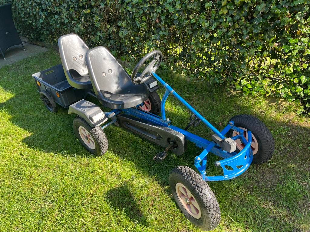 Mammoet skelter met extra zitje en kar, Kinderen en Baby's, Speelgoed | Buiten | Skelters, Ophalen, Gebruikt, Mammoet, Duozit