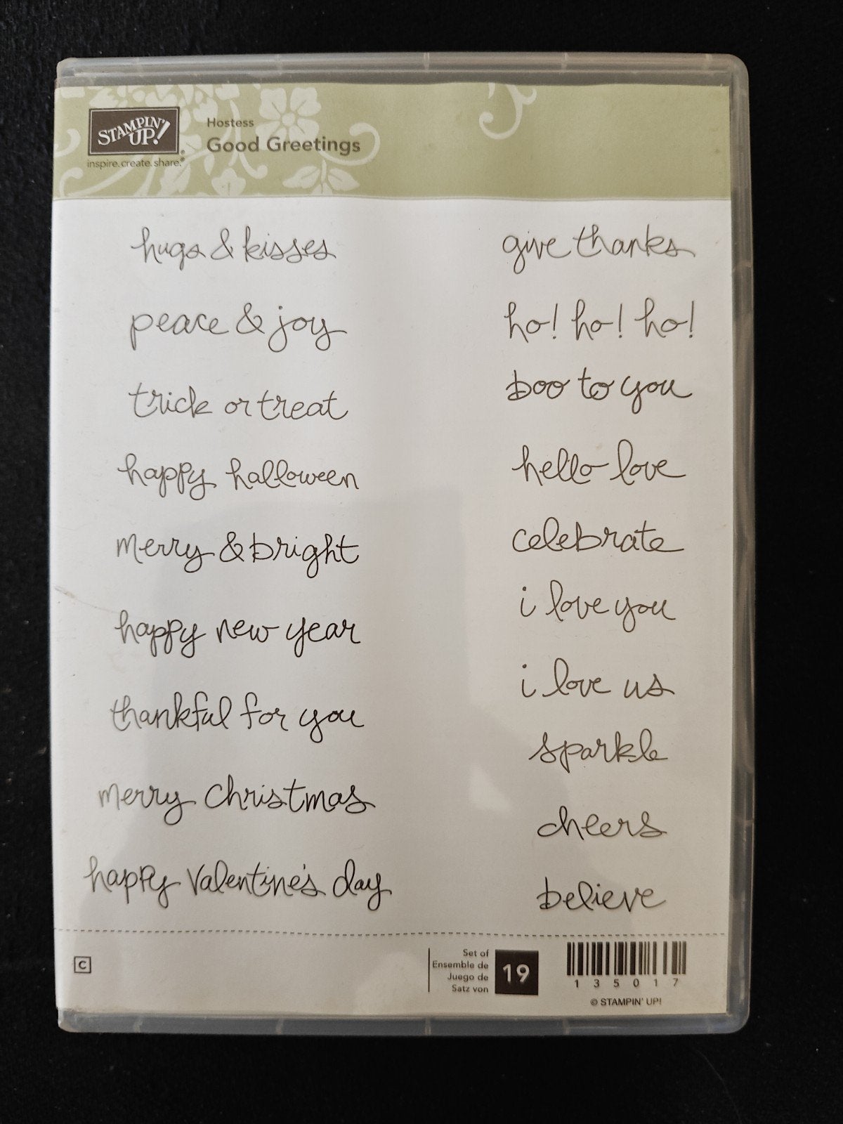 Stampin' Up! Good Greetings Stempelset - Nieuw, Ophalen of Verzenden, Nieuw, Clearstamp
