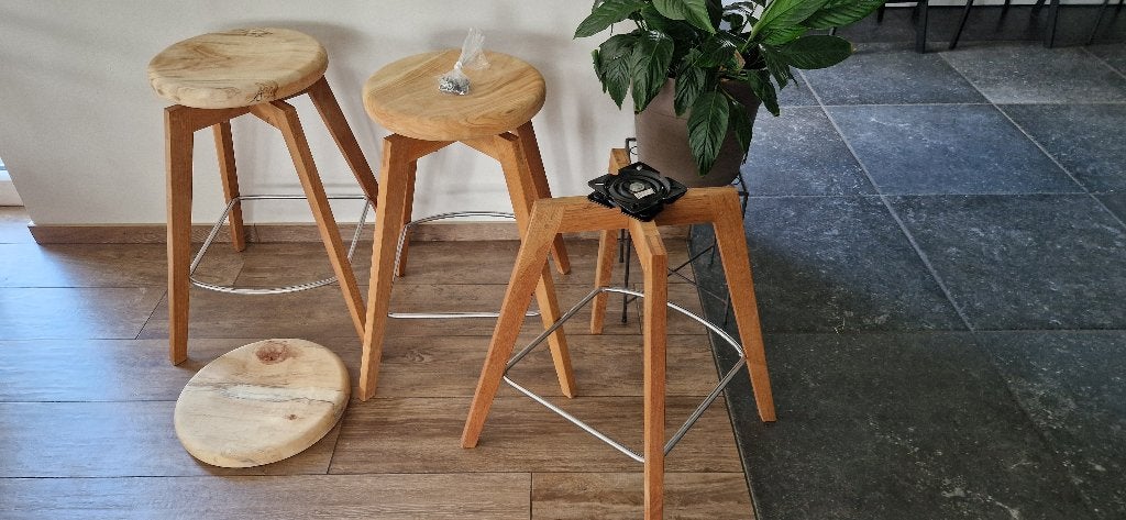 6 draaibare barkrukken
