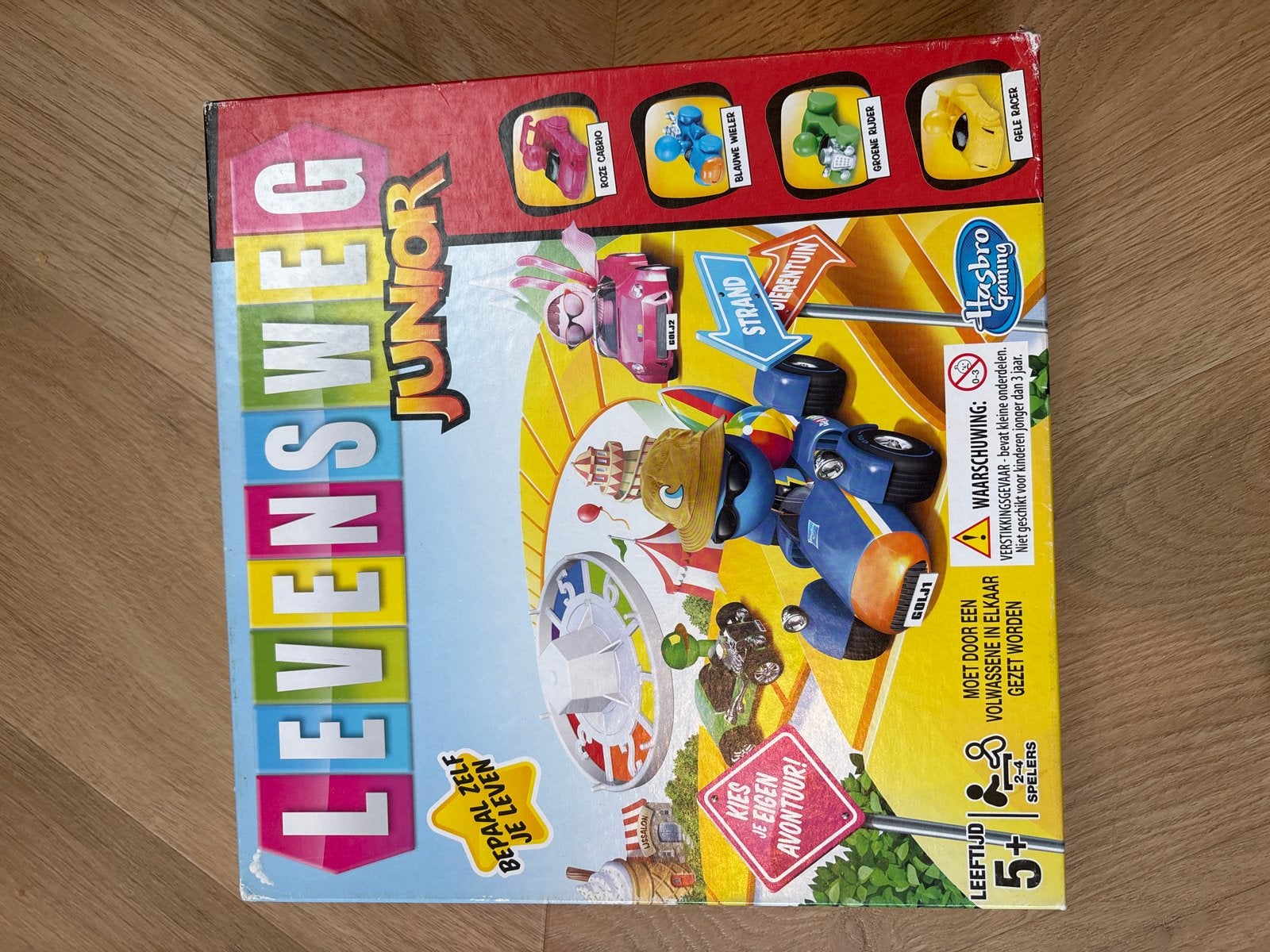 Levensweg Junior bordspel - Hasbro Gaming, Drie of vier spelers, Ophalen of Verzenden, Gebruikt