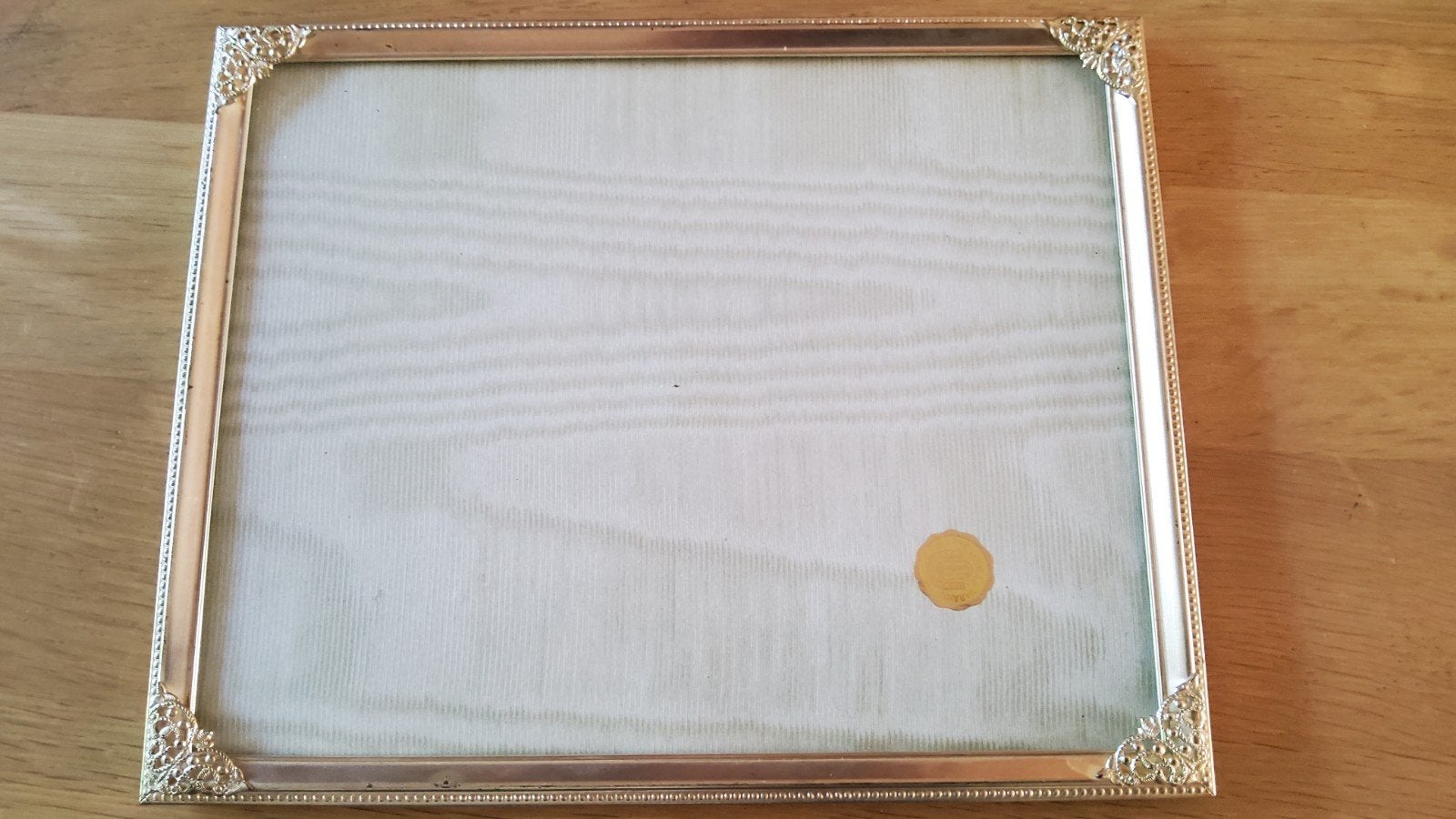 Groot antiek zilver kleur fotolijstje mat glas gemerkt Jyden, Ophalen of Verzenden