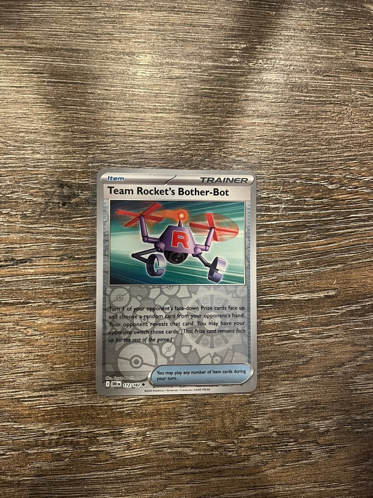Team Rocket’s Bother-Bot DRI 172/182 reverse holo, Ophalen of Verzenden, Zo goed als nieuw