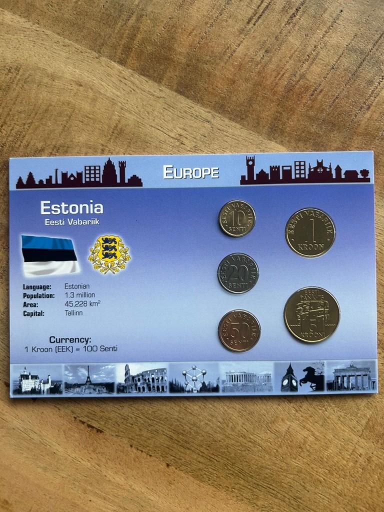 Munten set Estland, Postzegels en Munten, Munten | Europa | Euromunten, Ophalen of Verzenden, Estland, Overige waardes