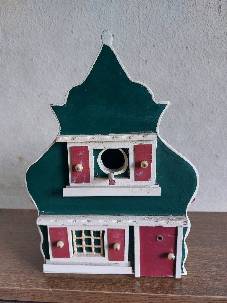 Zaans Vogelhuisje hout vintage, Ophalen, Zo goed als nieuw