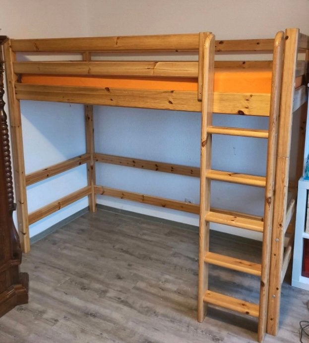 FLEXA Classic - Hoogslaper - massief grenen - 184cm!!!, Ophalen, Gebruikt, Hoogslaper