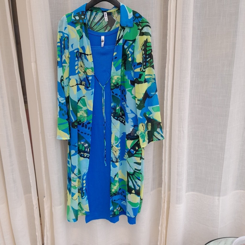 kimono of jurk inclusief bijpassende jurken nieuw, Maat 38/40 (M), Meerkleurig, Nieuw, Ophalen of Verzenden