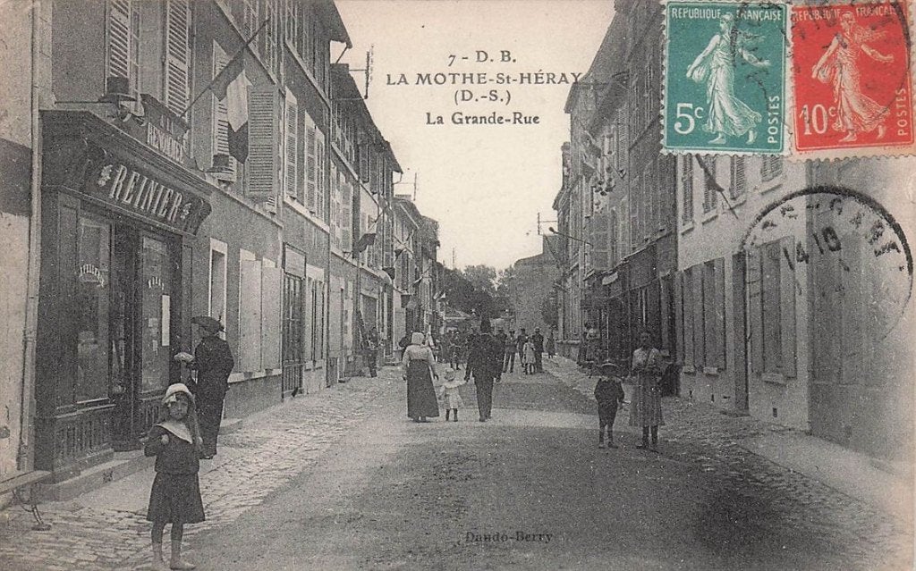 702-405-005 La Mothe-St-Heray (D.-S.) La Grande-Rue, Verzenden, Voor 1920, Frankrijk