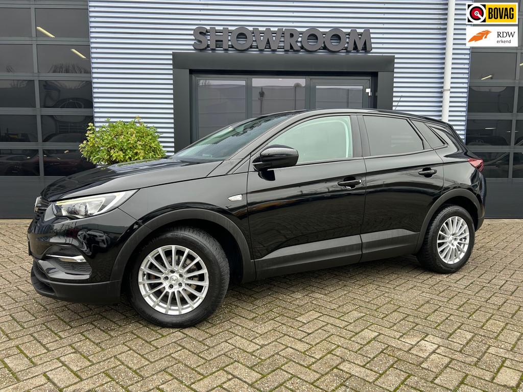Opel Grandland X 1.2 Turbo Online Edition Automaat|Cruise|Ap, Stof, 1199 cc, Zwart, Bedrijf