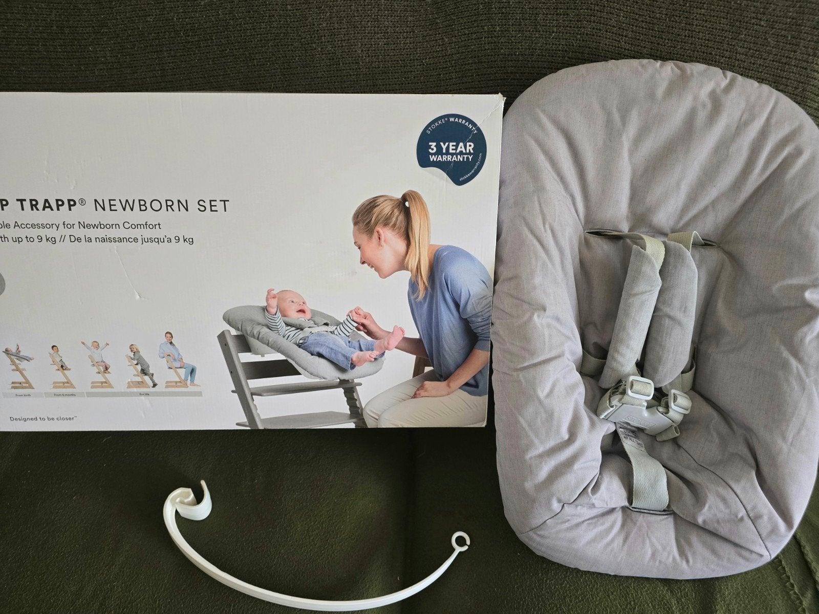 zgan! stokke tripp trapp newborn set/speelgoedje hanger, Ophalen of Verzenden, Zo goed als nieuw, Overige typen