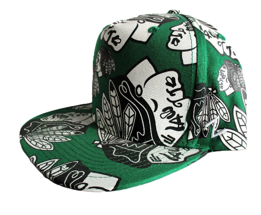 Chicago blackhawks nhl total print snapback, Info@taurusvintage.nl, Zephyr, Nieuw, Ophalen of Verzenden