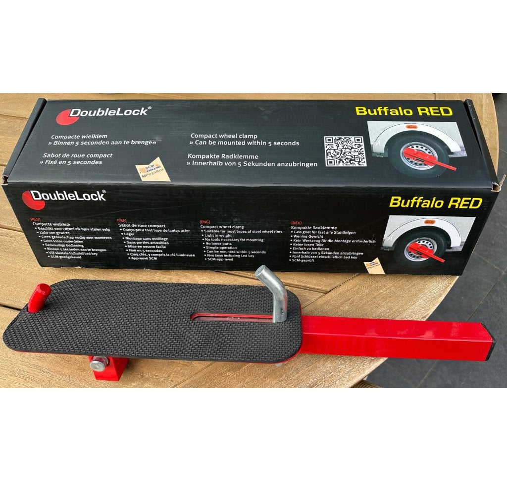 DoubleLock Buffalo RED wielklem, Ophalen, Zo goed als nieuw