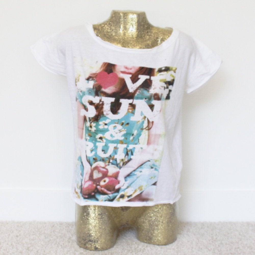 Zara TrafaLuc Shirtje 100% Katoen (S) - 20 € 5,-, Kleding | Dames, Zara TrafaLuc, Wit, Ophalen of Verzenden, Zo goed als nieuw