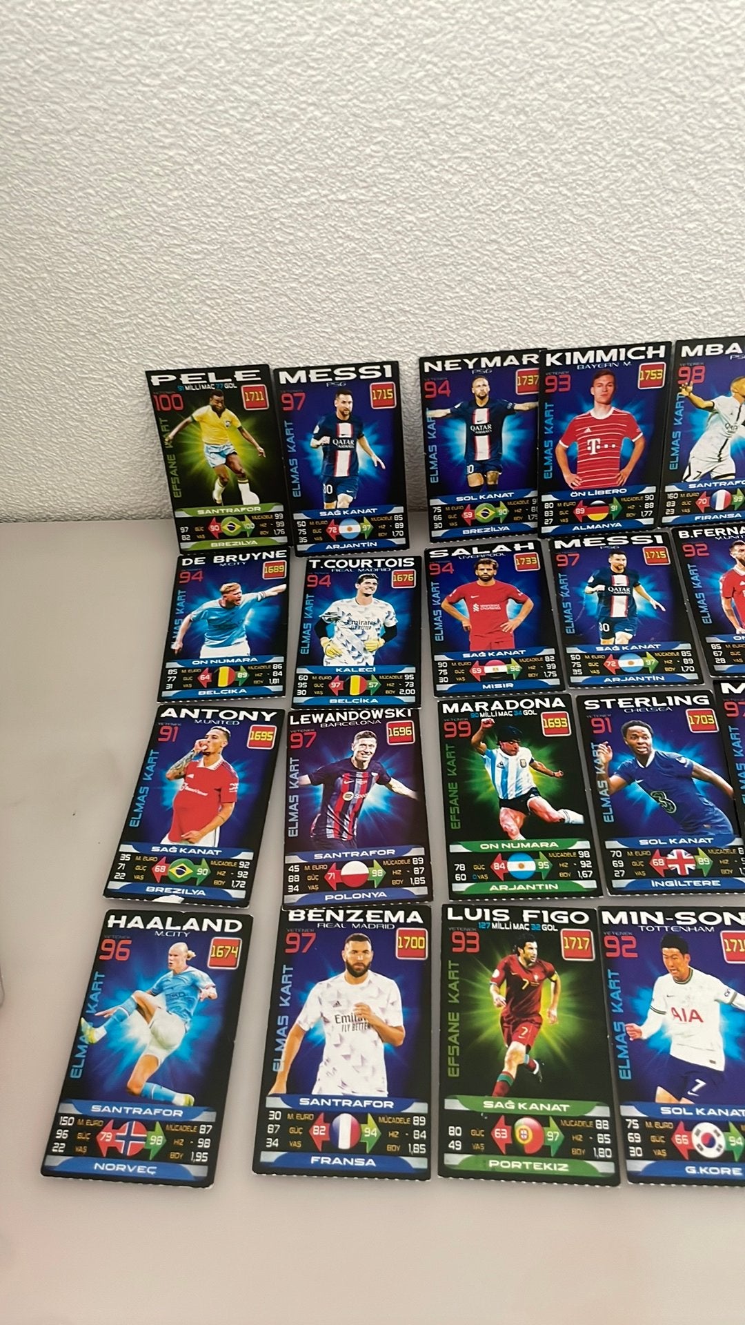 Grote partij super final voetbalkaarten - 33 kaarten, Ophalen, Nieuw, Meerdere kaarten, Foil