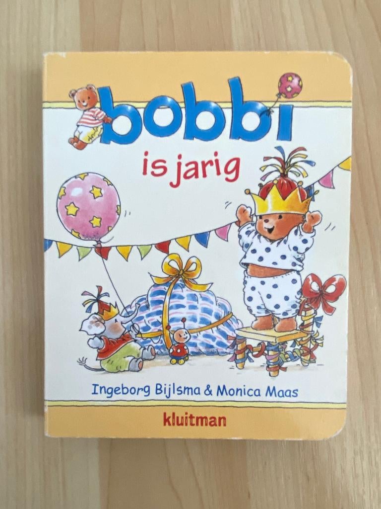 Bobbi is jarig kartonboek, Ophalen of Verzenden, Gelezen, 2 tot 3 jaar