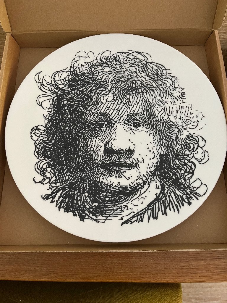 Twee Rembrandt borden, Antiek en Kunst, Ophalen