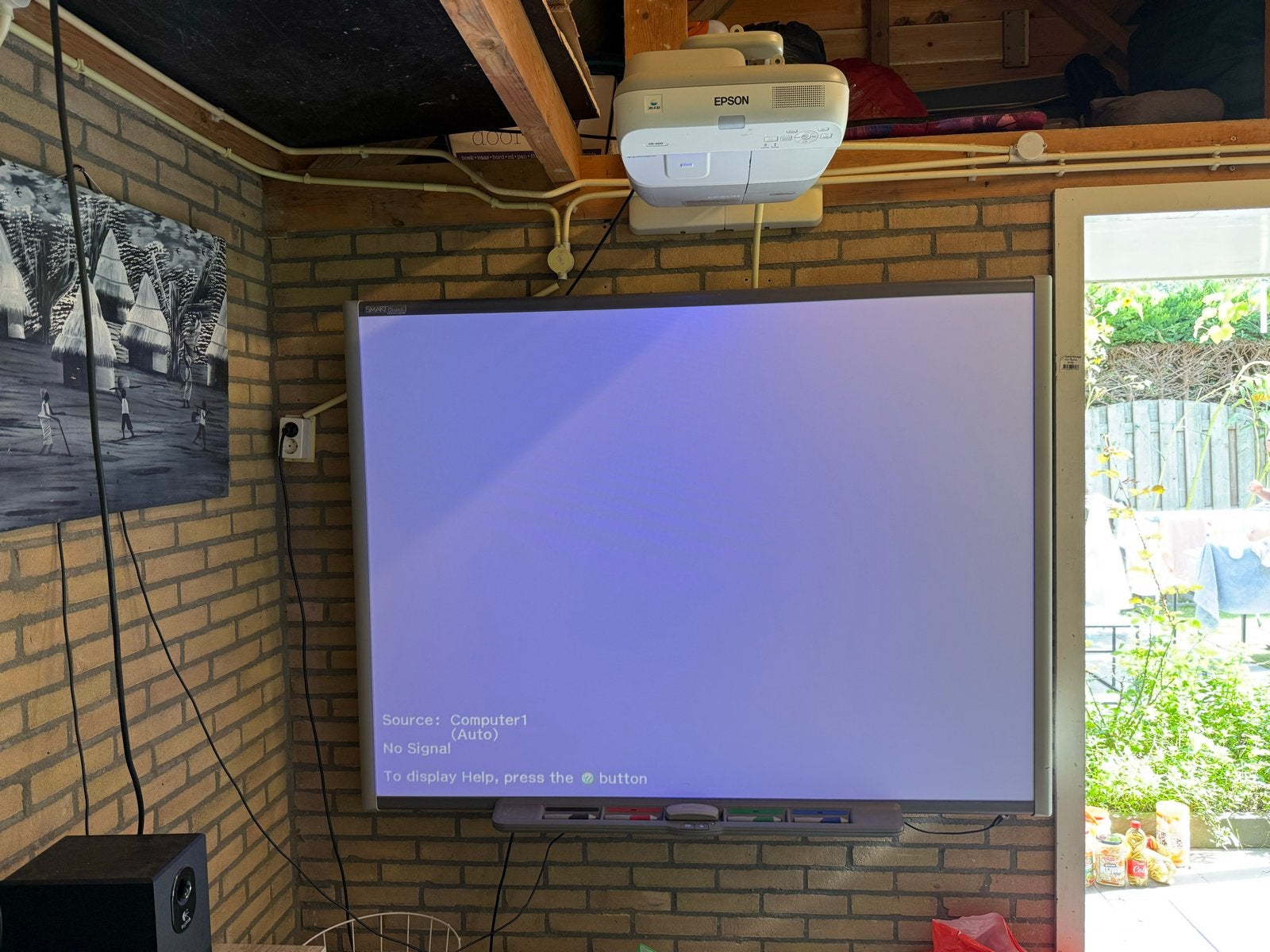 Epson EB-460 beamer met interactief whiteboard, Ophalen of Verzenden, Gebruikt, LCD, Overige resoluties